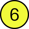 Number 6 in a yellow circle