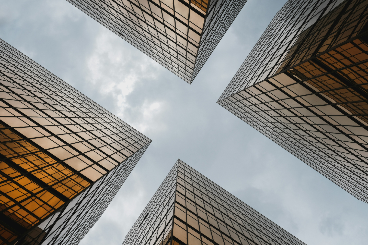 Tall buildings in the city which are key parts of the energy transition