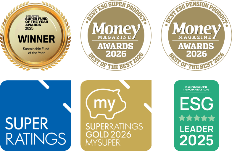 Recent awards won by Australian Ethical