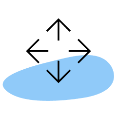 Four arrows pointing each direction to indicate investments aligned to your values