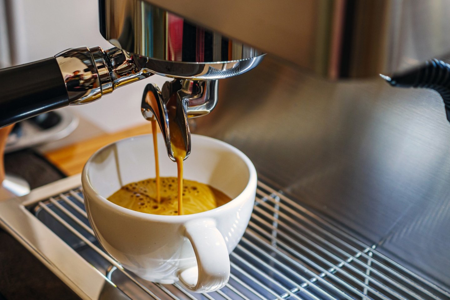 Coffee being made in a machine to represent Breville position
