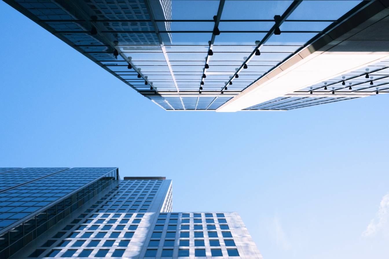 High rise office buildings in the banking district of an Australian city