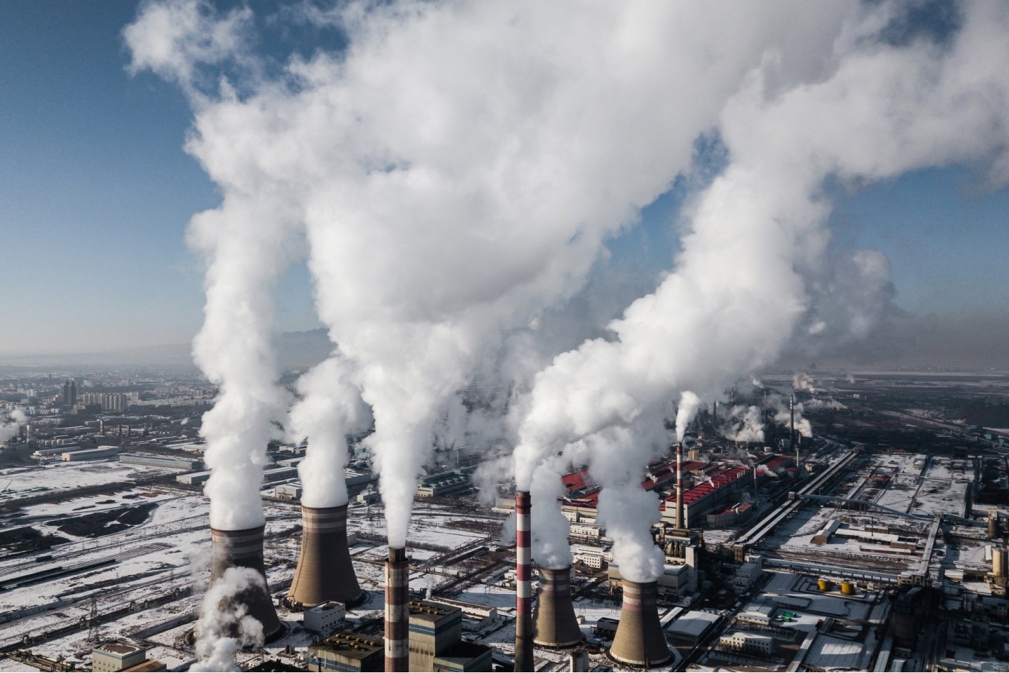 Burning of fossil fuels