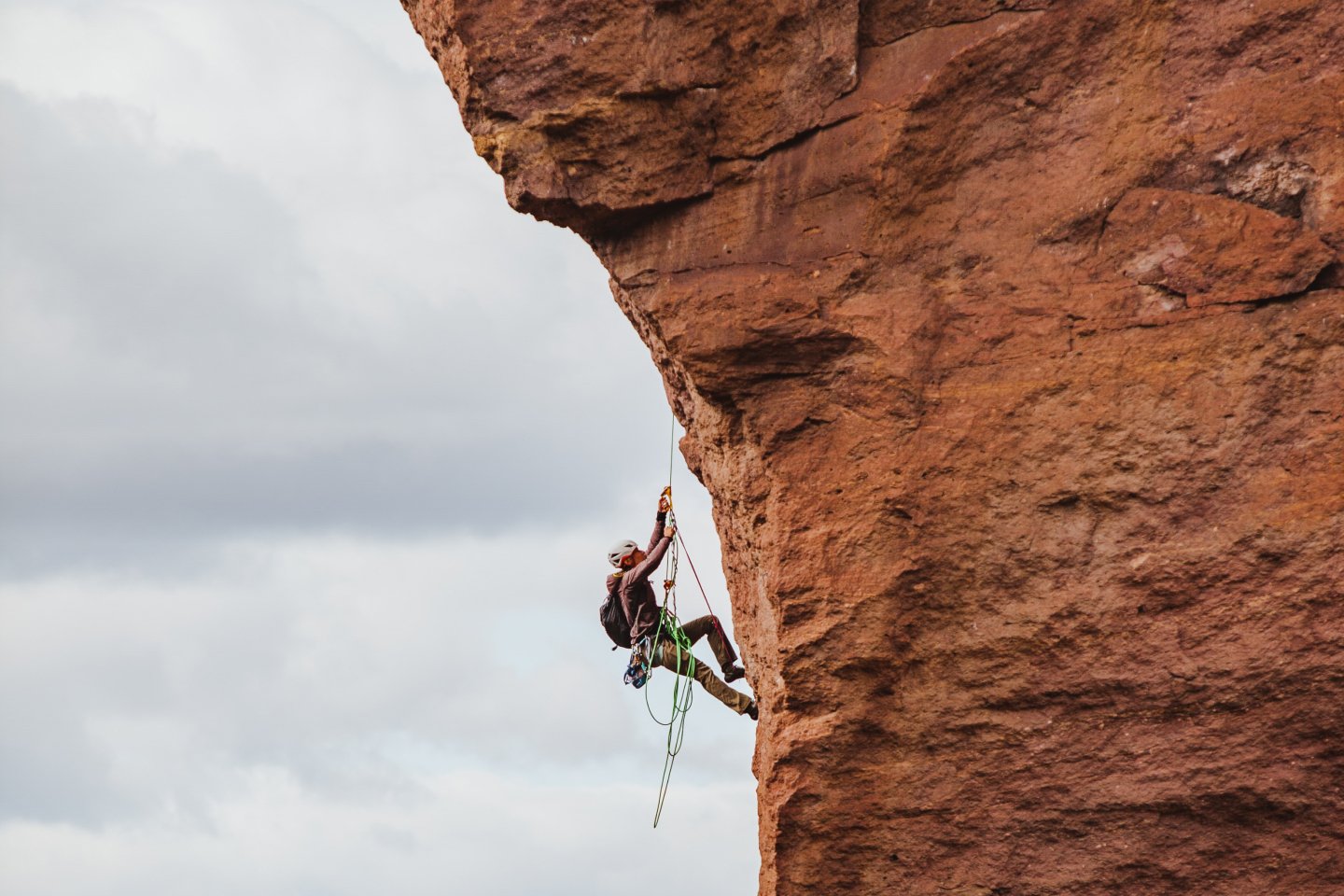 Person rock climbing